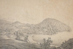 Vista de la finca del señorío de Armand Emmanuel du Plessis, duque de Richelieu en Gursuf, década de 1810 de Carl Ferdinand von Kugelgen