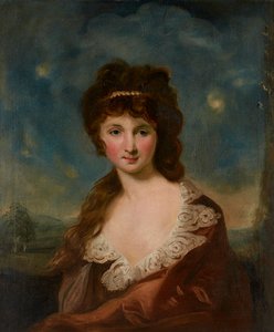 Retrato de una dama, supuestamente Harriet Rochfort (1758-1854) según la etiqueta en el reverso de Carl Frederick von Breda