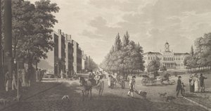 Broadway y el Ayuntamiento en Nueva York de Carl Fredrik Akrell
