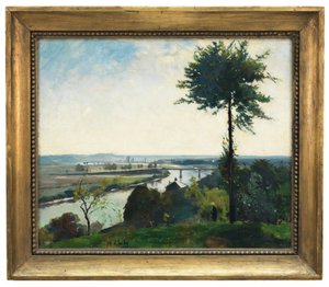 El árbol y el río III, Francia de Carl Fredrik Hill
