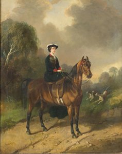 La emperatriz Eugenia a caballo