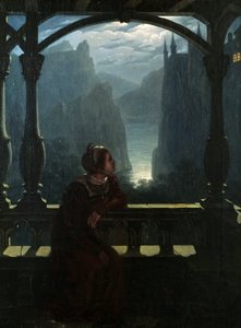 Castillo de caballeros a la luz de la luna, 1817