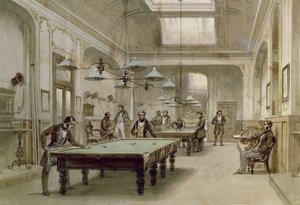 Una sala de billar, 1861