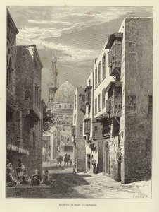 Egipto - Darb al-Ahmar en El Cairo de Carl Friedrich Heinrich Werner