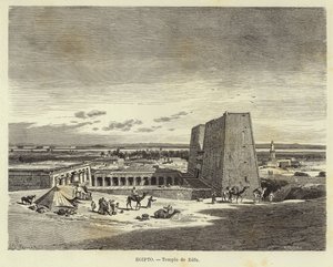 Egipto - Templo de Edfu de Carl Friedrich Heinrich Werner
