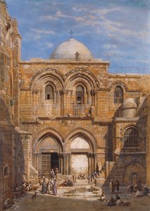 La Iglesia del Santo Sepulcro, Jerusalén, 1862 de Carl Friedrich Heinrich Werner