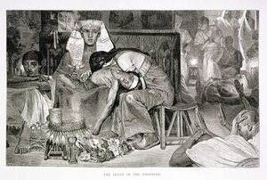 La muerte del primogénito, siglo XIX de Carl Friedrich Heinrich Werner