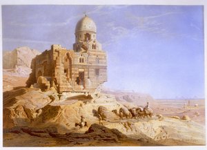 Tumbas de los Califas, El Cairo, 1871 de Carl Friedrich Heinrich Werner
