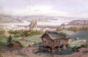 Vista de Christiania de Carl Friedrich Heinrich Werner