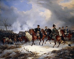 La batalla de Kesseldorf de Carl Friedrich Schulz