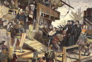 La captura del pirata Klaus Störtebecker en Hamburgo de Carl Gehrts