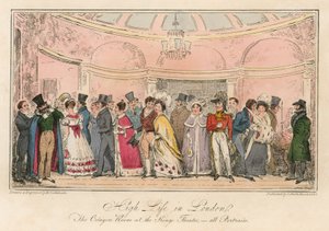 Alta sociedad de Londres: La sala octogonal en el Teatro del Rey