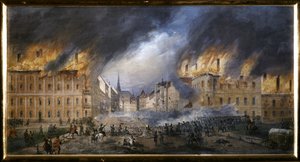 MARCH REVOLUTION: Batalla en la Barricada Estelar de la Jagerzelle el 28 de octubre de Carl Goebel