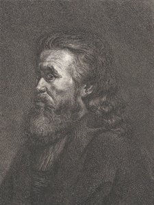 Retrato de un anciano con barba, ca. 1767-1807 de Carl Gottlieb Rasp