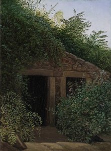 Un Pozo de Mina Cubierto de Vegetación, ca. 1824 de Carl Gustav Carus