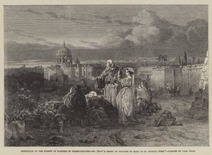 Un grupo de peregrinos a la vista de San Pedro, Roma de Carl Haag