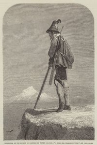 Exposición de la Sociedad de Pintores en Acuarela, Un cazador de rebecos tirolés de Carl Haag