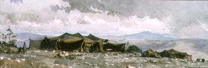En el Campamento de Agile Aglia, 1859 de Carl Haag