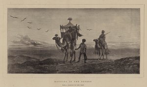 Mañana en el desierto de Carl Haag