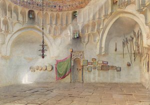 La mezquita de los derviches aulladores, cerca de Case el Ali, El Cairo, 1874 de Carl Haag
