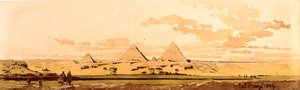 Las pirámides de Giza, 1859 de Carl Haag