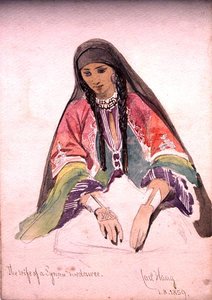 La Esposa de un Beduino Sirio de Carl Haag