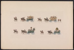 Optocht bij het huwelijk van Prinses Sophie, 1842 (plaat 5) Recuerdos de una boda campesina de Turingia, realizada para celebrar la feliz llegada del Gran Duque heredero Carl Alexander de Sajonia Weimar-Eisenach con la Duquesa hereditaria Sophi de Carl Hess