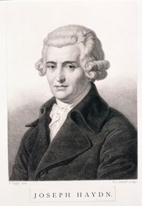 Joseph Haydn (1732-1809) grabado por F.A. Andorff de Carl Jager