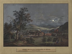 Vista de la fábrica privada de hierro K. K. en Zöptau de Carl Julius Rieden