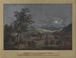 Vista de la Fábrica Privada de Hierro K. K. en Zöptau, c. 1850 de Carl Julius Rieden