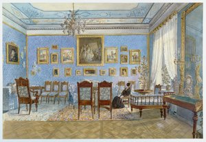 El salón de Madame Hanska (1801-82) en San Petersburgo