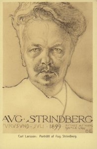 August Strindberg (1849-1912), dramaturgo, novelista, poeta y artista sueco