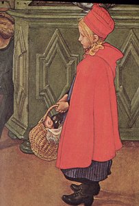 Llevando las compras a casa de Carl Larsson