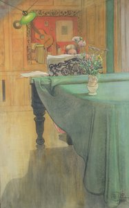 Brita al Piano, 1908 de Carl Larsson