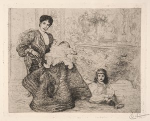 Dora Lamm y sus hijos de Carl Larsson