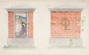 Proyecto de monumento funerario para Per Hasselberg de Carl Larsson