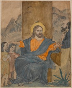 Jesús bendice a los niños de Carl Larsson