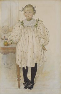 Martha Winslow de niña de Carl Larsson