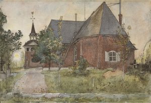 Iglesia Vieja de Sundborn, de la serie Un Hogar, c.1895 de Carl Larsson