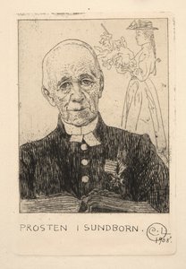 El pastor (Petterson) en Sundborn de Carl Larsson