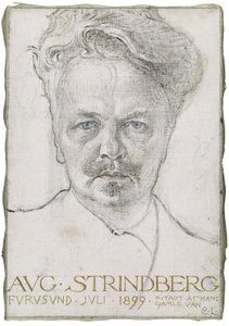 El escritor August Strindberg de Carl Larsson