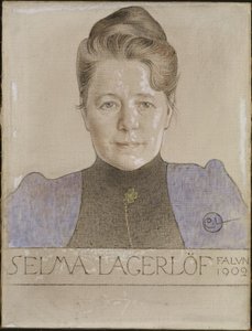 La escritora Selma Lagerlöf de Carl Larsson