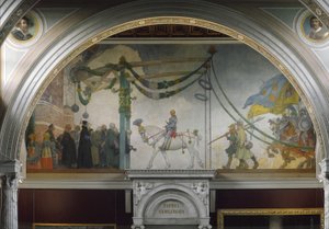 La Entrada del Rey Gustavo Vasa de Suecia en Estocolmo en 1523, 1908