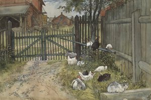La Puerta, de la serie Un Hogar, c.1895 de Carl Larsson