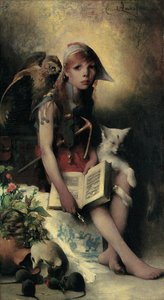 La Hija de la Bruja, 1881 de Carl Larsson