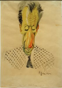 B.F. Dolbin / Caricatura de C.-F. Hollitzer, 1925