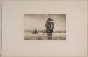 Danés: Atardecer silencioso en el Mar del Norte de Carl Locher