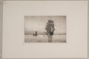 Danés: Atardecer silencioso en el Mar del Norte de Carl Locher