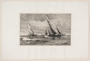 Barcos pesqueros zarpando de Carl Locher