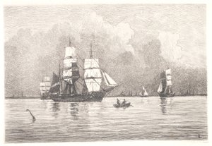 Desde el puerto de Copenhague de Carl Locher